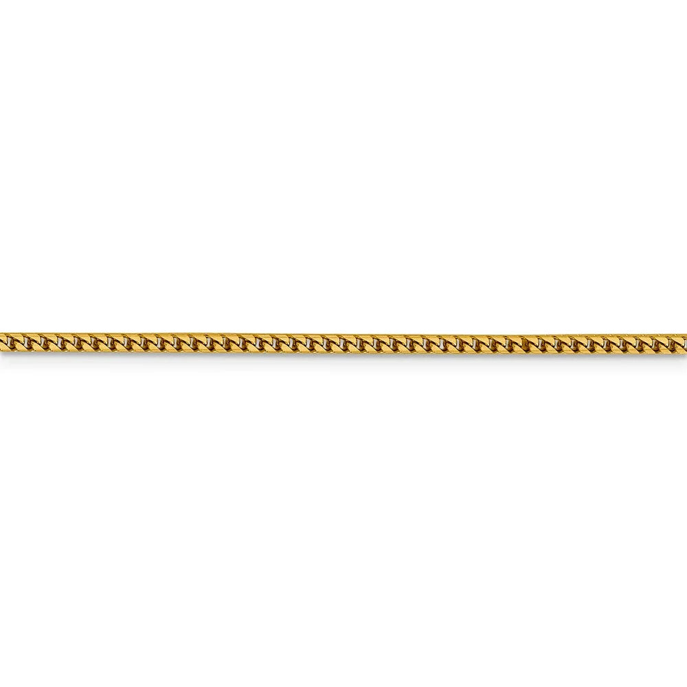 14kt Yellow Gold 2mm Franco Chain 24 inch Lobster Clasp C841455