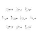 10 Pack G Shape Earhanger for 2 Pin Screw U558
