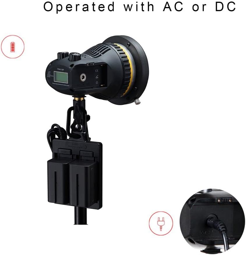 80W Portable LED COB Spotlight Video Light with Fresnel Lens Bowens Mount L443208