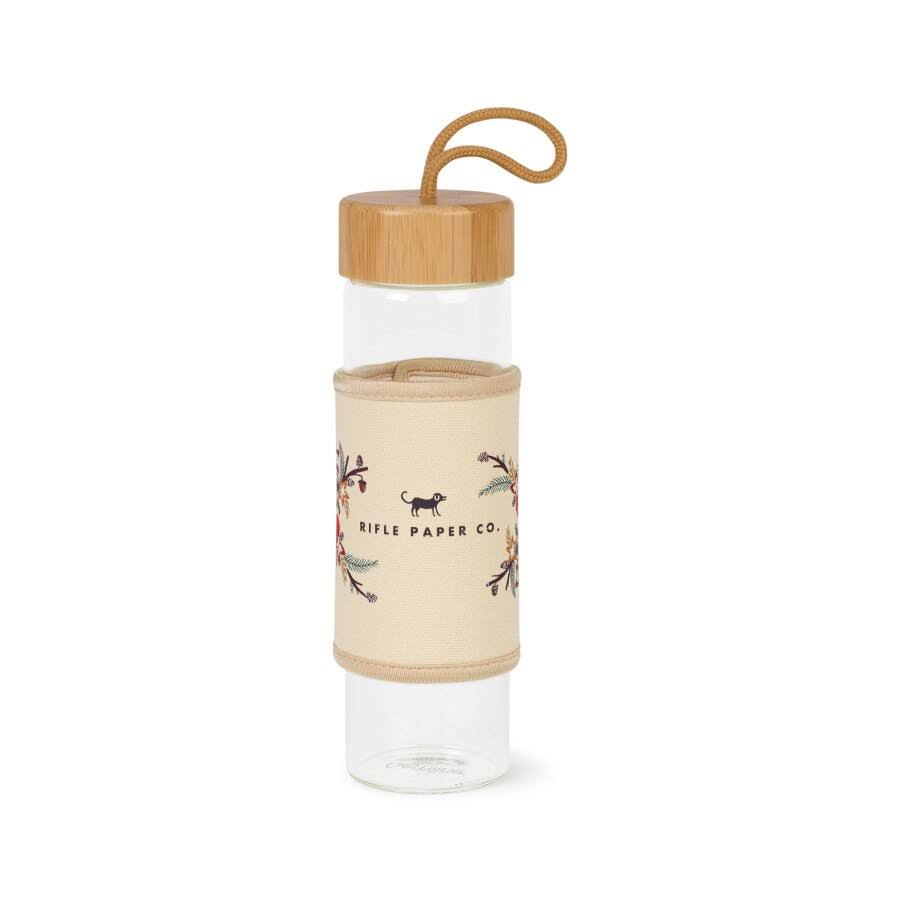 18.5 oz Printed Bamboo Glass Bottle L121