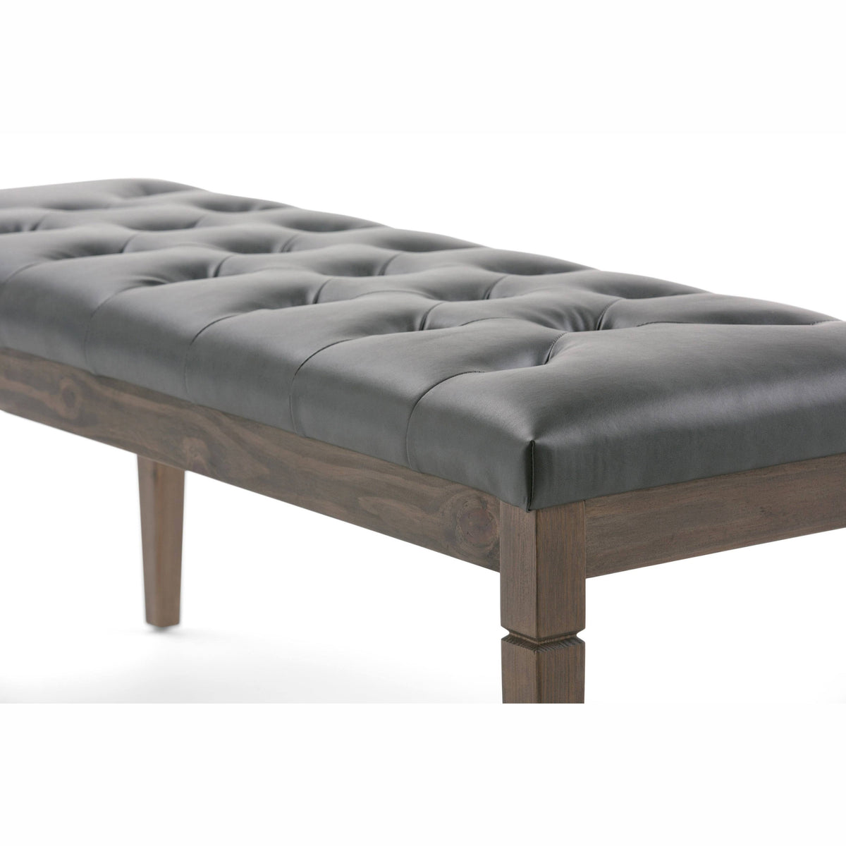 Distressed Saddle Brown Rectangle Ottoman Bench G7036