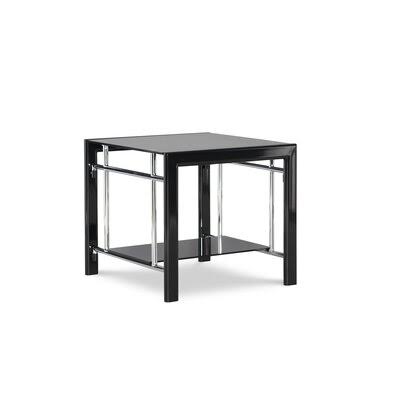 Glass Top End Table with Storage J151183