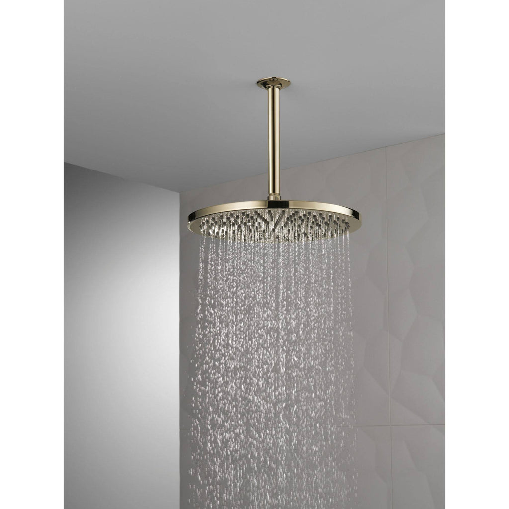 Matte Black Metal Raincan Shower Head Y556