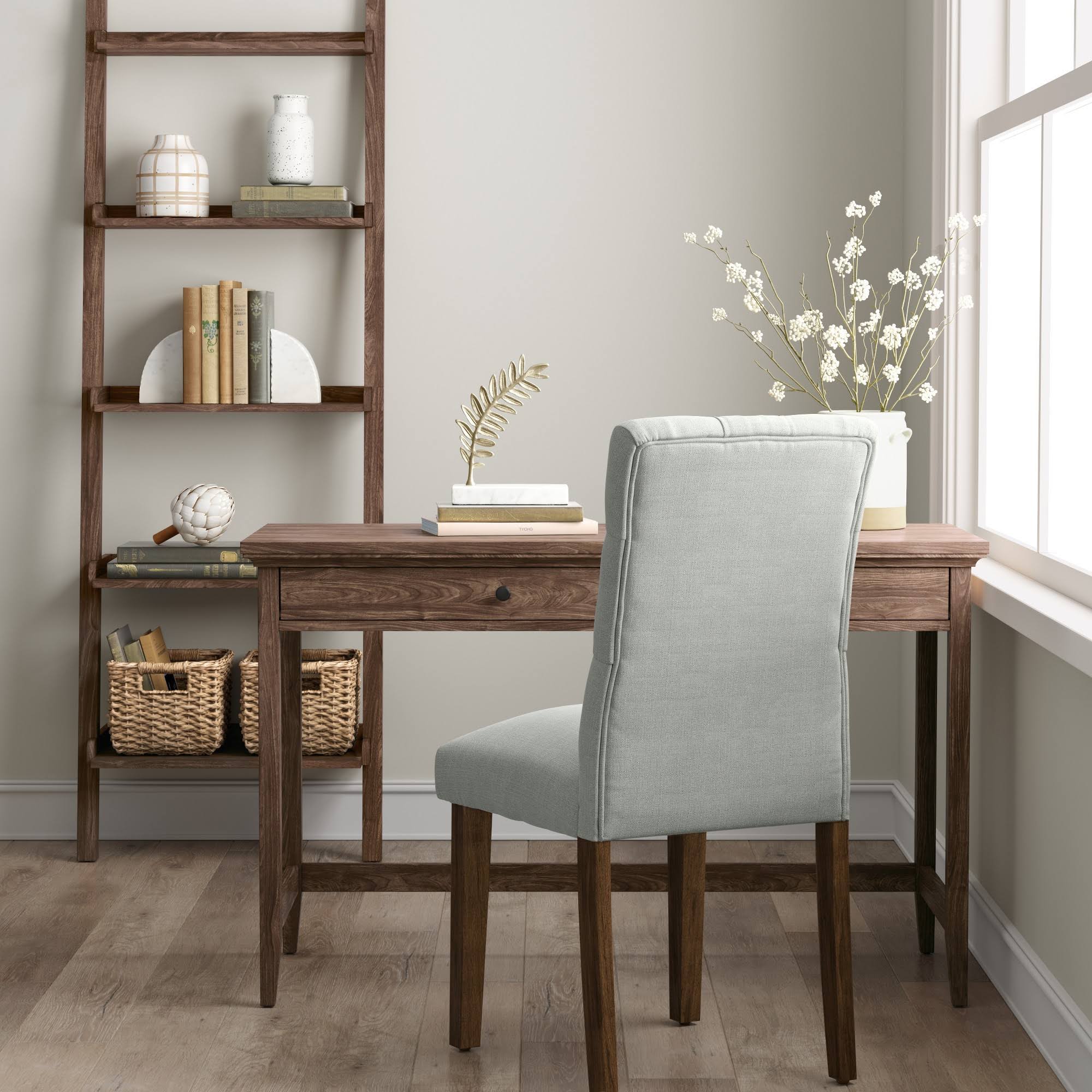 Walnut Brown Leaning Bookcase P45420