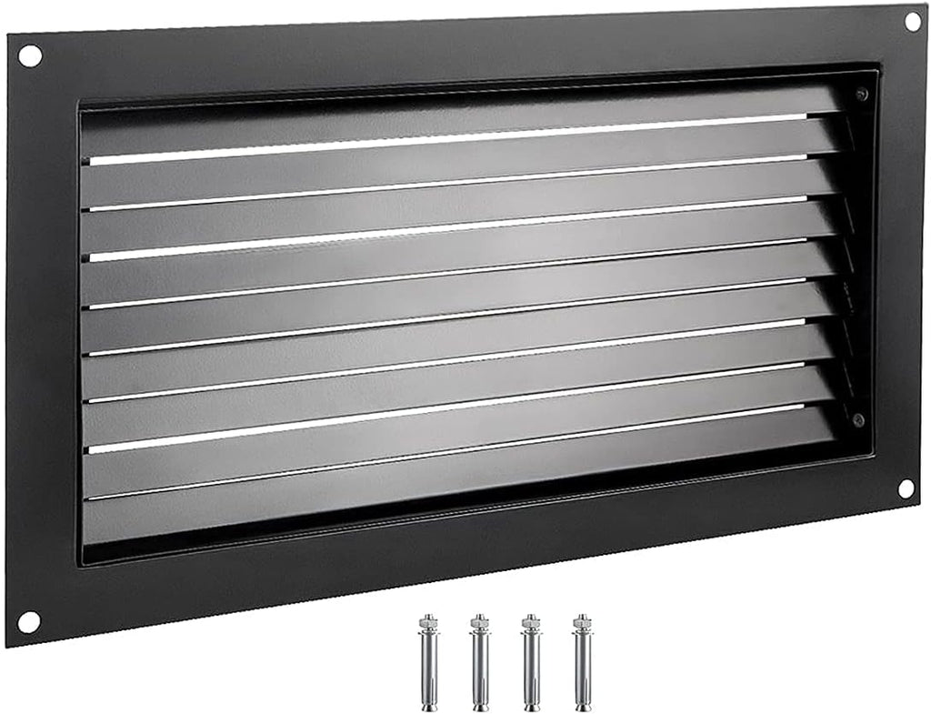 16" X 32" Black Wall Mounted Flood Vent J8257