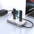 USB C Dual-Bay NVME Docking Station Tool-Free M.2 Duplicator External Hard Drive Enclosure Q684153