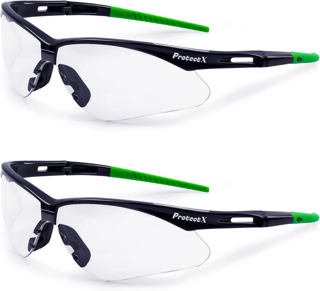Safety Glasses Scratch Resistant Anti Fog Polycarbonate Lenses ANSI Z87.1 Rated UV Protection Pack of 2 A4464