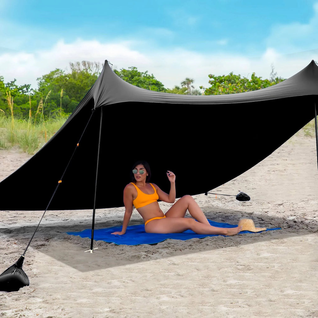 Medium Black Beach Sun Shade Canopy Tent H234296