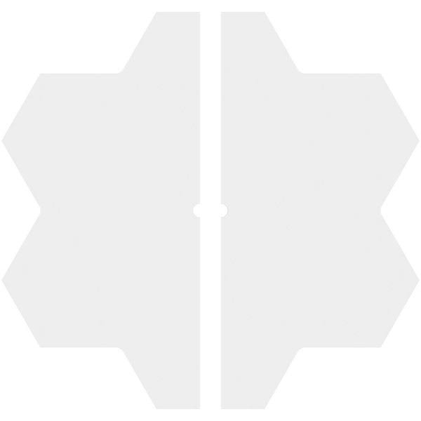 32 inchod x 1 inchid x 11 inchc x 1 inchp PVC Ceiling Medallion, Two Piece A2119