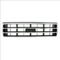 Front Chrome Frame Grille Grill Dark Argent Bar Plastic Pack of 2 C90025