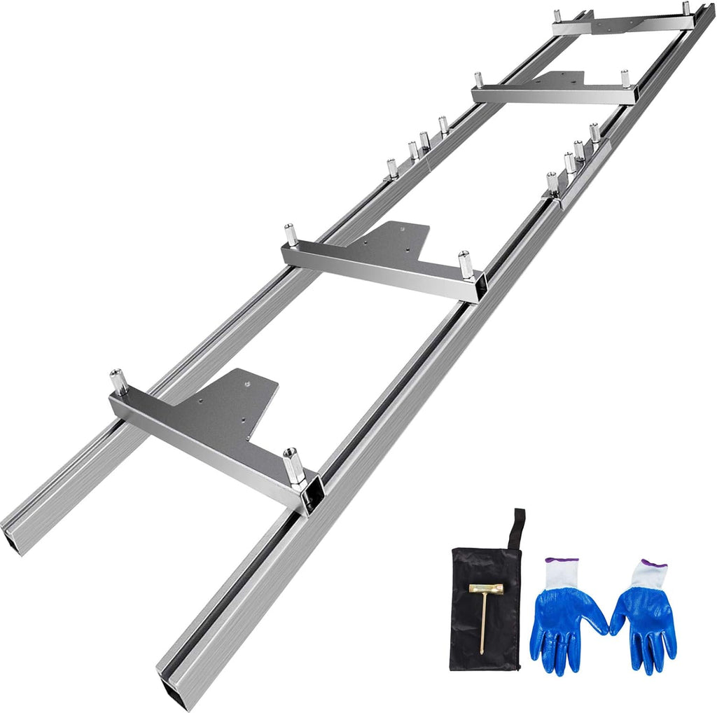 9 FT Chainsaw Mill Rail Guide with 4 Wood Fixing Plate C67525