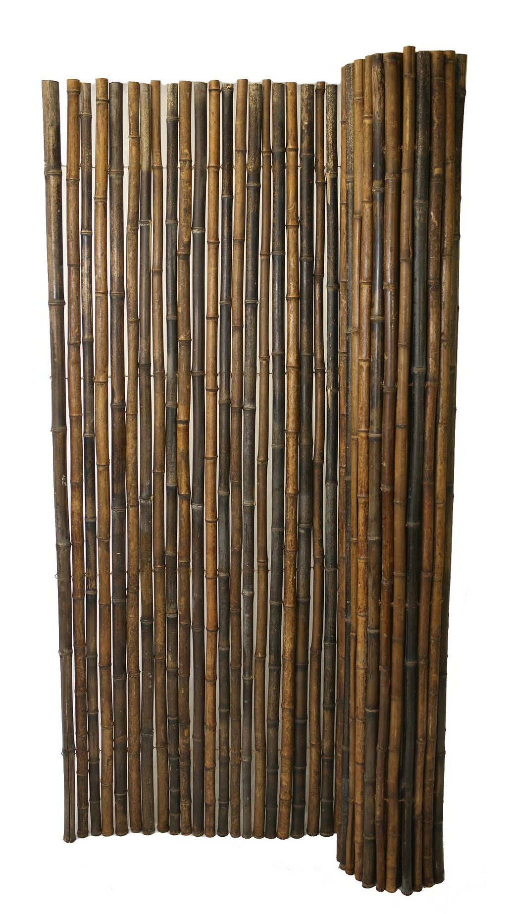 Black Rolled Bamboo Fence 6ft H x 8ft L I24287