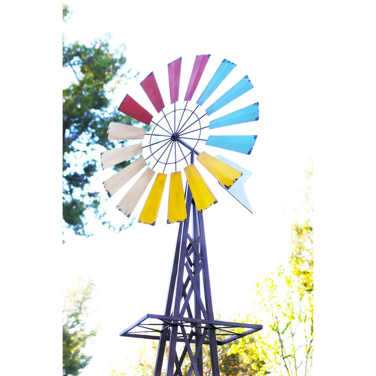 Metal Windmill Garden Stand G6510