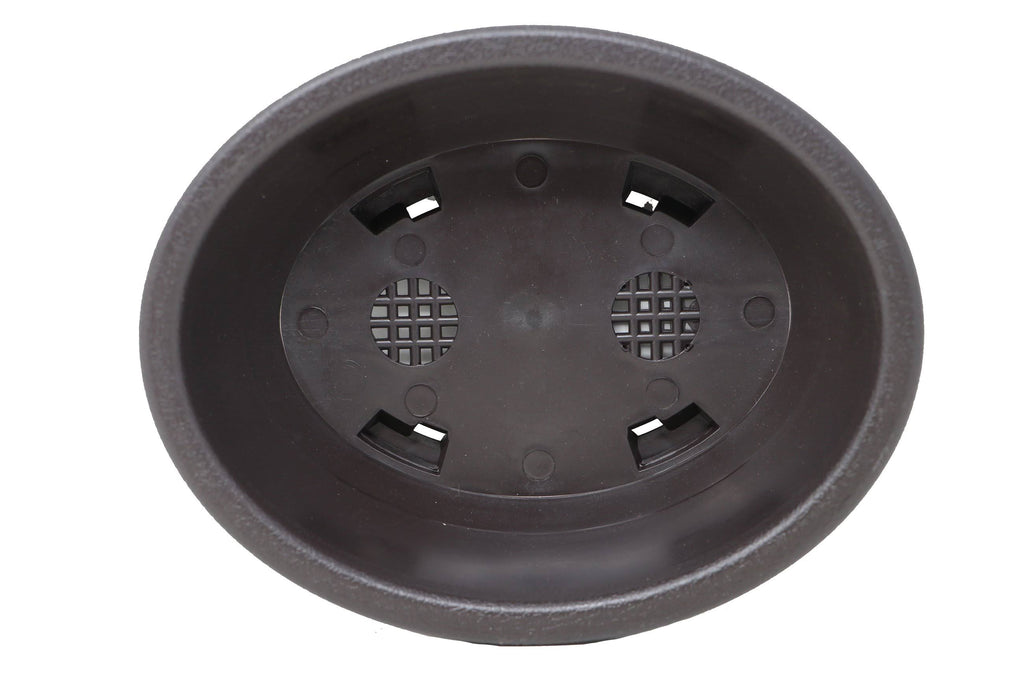 Oval Deep Brown Plastic Bonsai Training Pot V7541