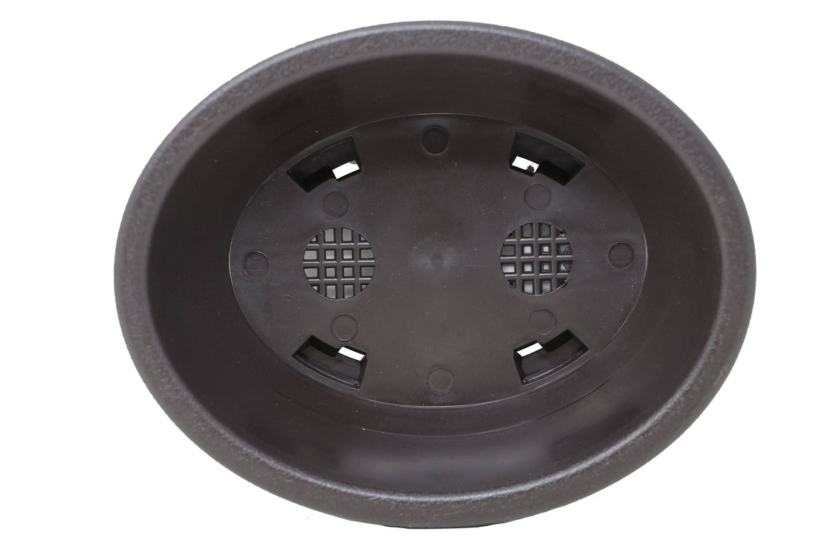 Oval Deep Brown Plastic Bonsai Training Pot V7541