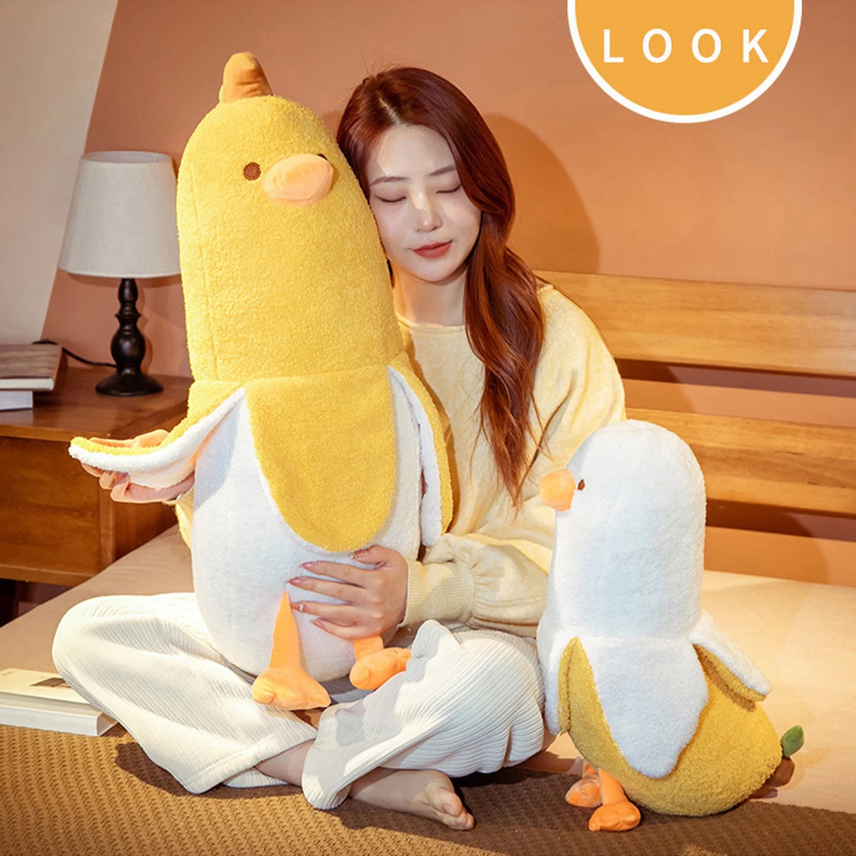 Banana Duck Plush Toy Stuffed Animals Plushie K603