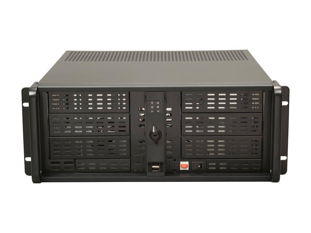 Black 4U Rackmount Chassis T4704