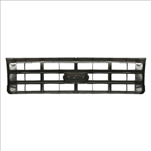 Front Chrome Frame Grille Grill Dark Argent Bar Plastic Pack of 2 C90025