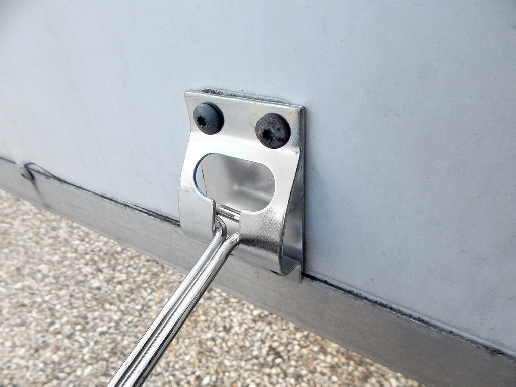 10 Metal T-Style Door Holder Entry Door Catches 6 Inch Long Zinc Plated Steel Pack of 2 J316