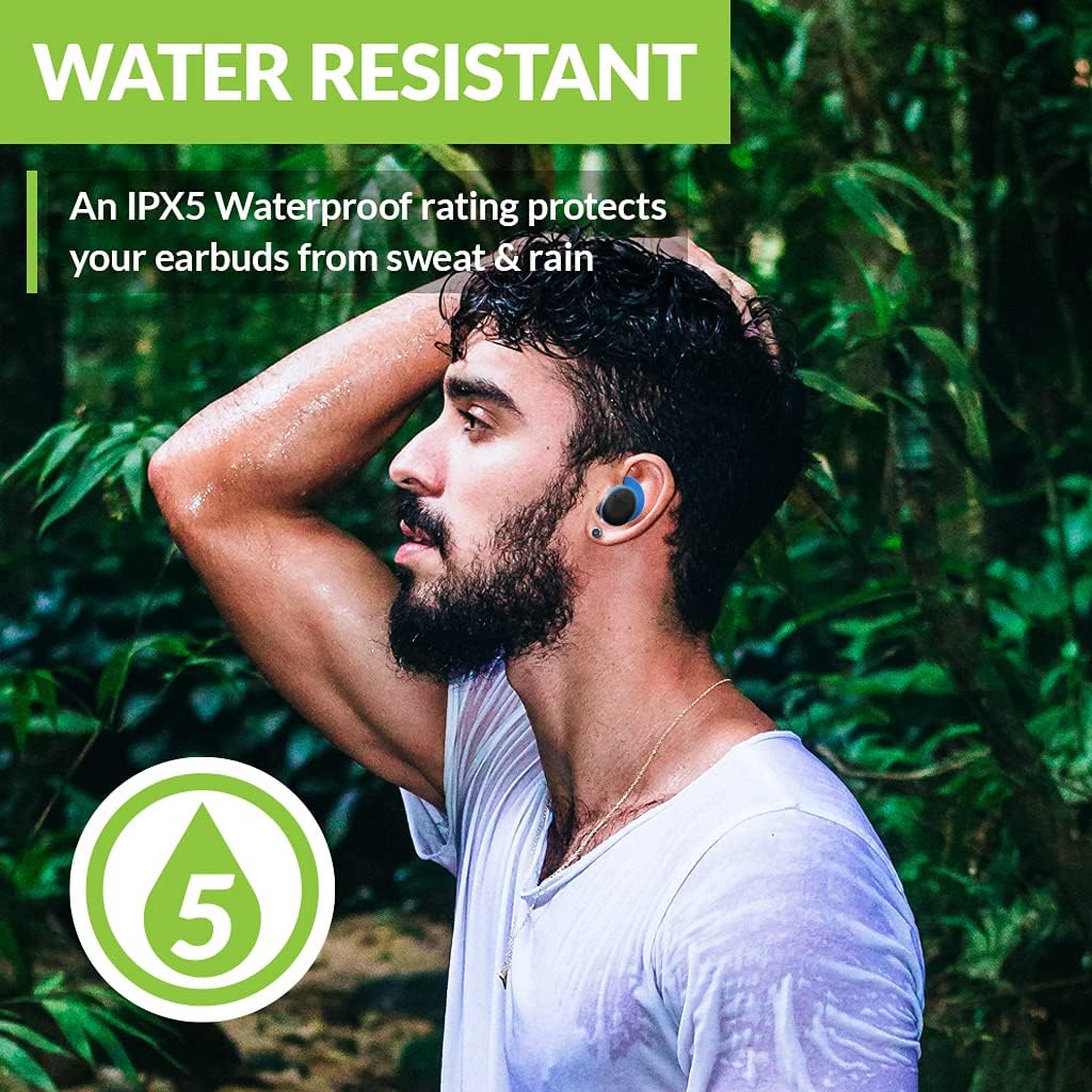 Bluetooth 5.2 True Wireless Earbuds with aptX Adaptive Audio, Noise Isolating, 36 HR Charge G403