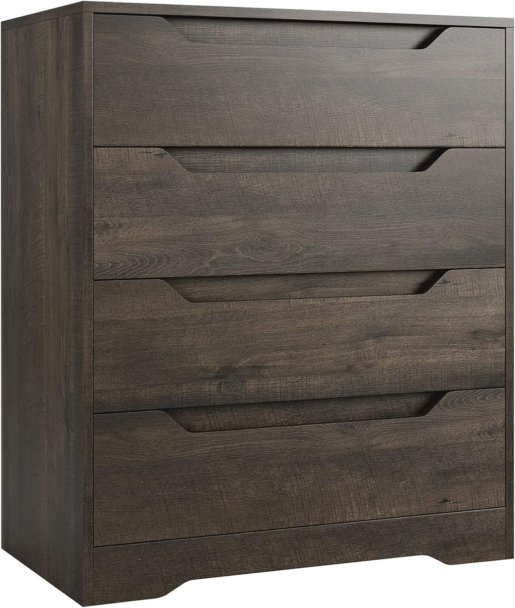 White 4 Drawer Wood Dresser X81809