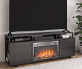 Black Electric Fireplace Console D26816