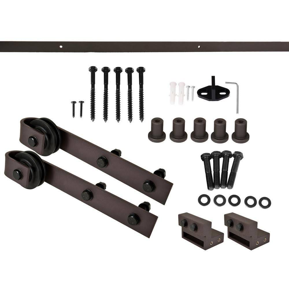 Walnut Barn Door with Hardware Kit N5764