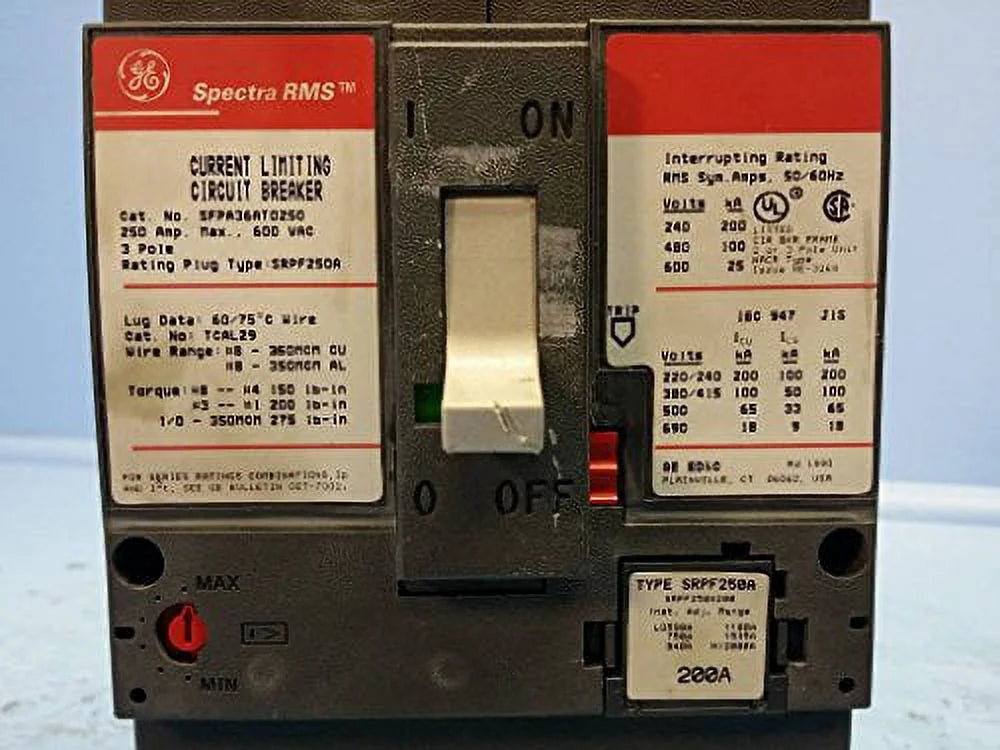 250A Spectra Circuit Breaker 200 Amp Plug 600V R5531