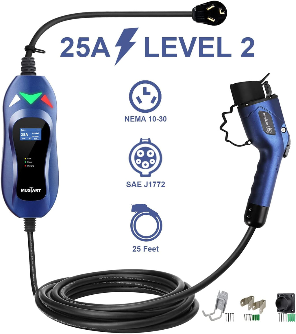 Portable EV Charger with 25ft Cable Z9786