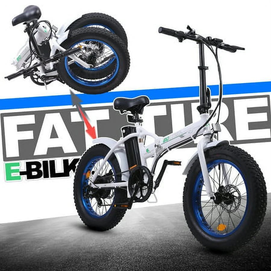 Fat Tire Electric Bike 20" Folding Bicycle 500W 36V Pedal Assist Electric Bicycle V901820