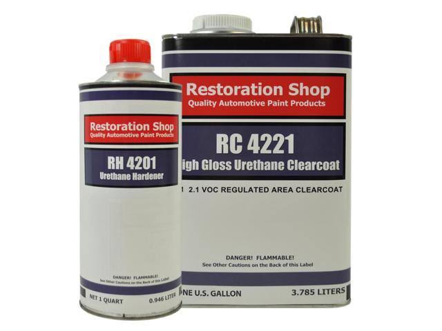 Low VOC Urethane Basecoat Clearcoat Car Paint Complete Gallon Kit H9087