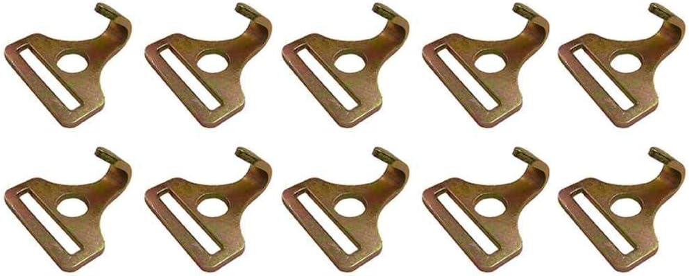 2 Flat Narrow Hook - 10 Pack K304