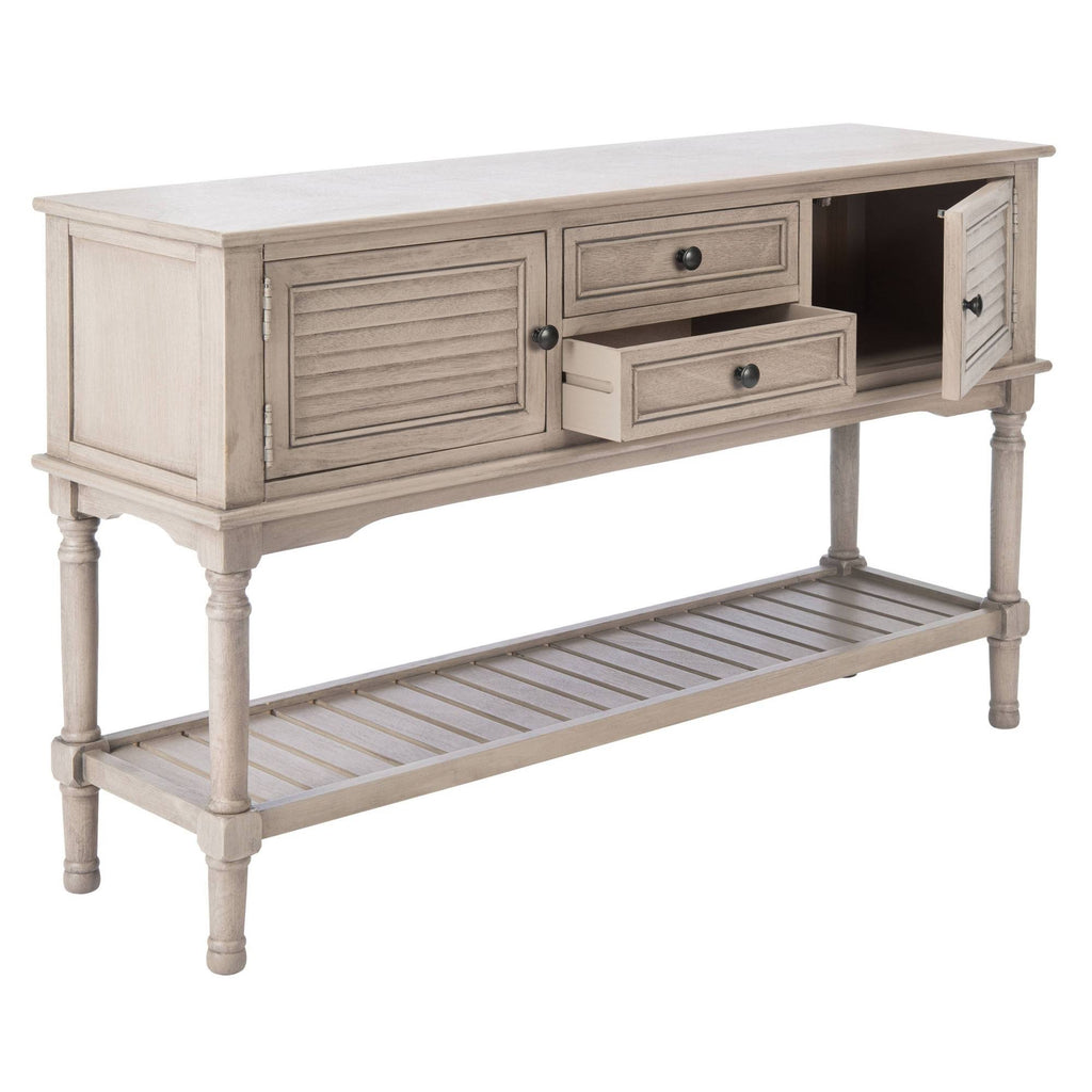 2 Drawer 2 Door Greige Console Table J2672