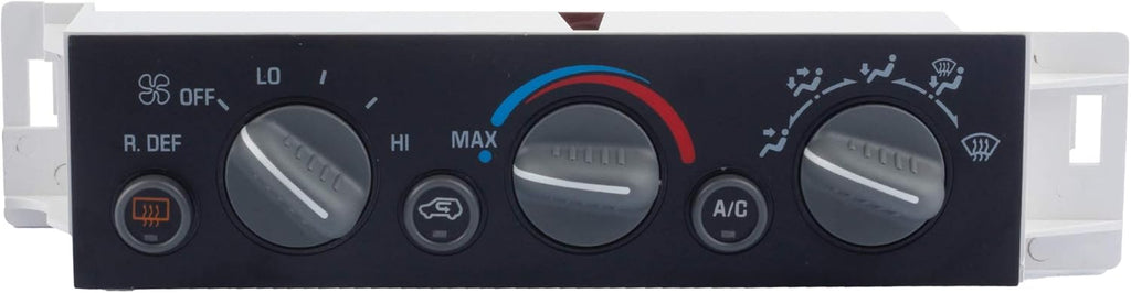 AC Heater Climate Control Panel Module with Rear Window Defogger Switch Compatible with Chevy GMC 1996-2000 Pack of 2 B608807