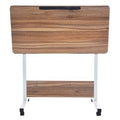 Tan/White Folded Desk L49619