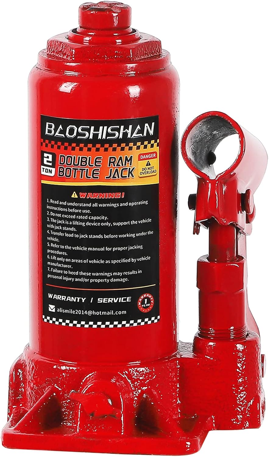 2 Ton Hydraulic Bottle Jack with Carrying Case Pack of 2 L162