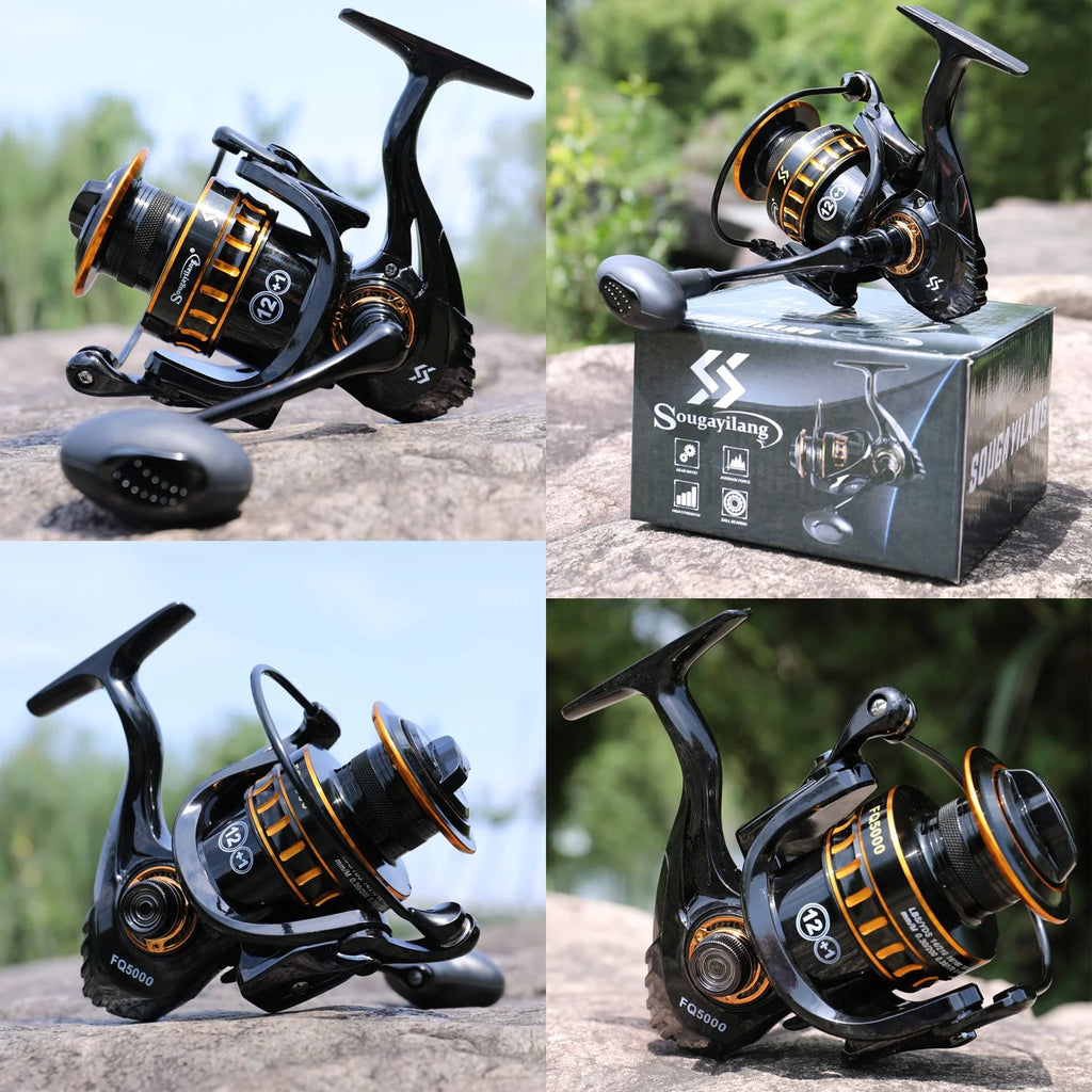 12+1BB Spinning Fishing Reel with Graphite Spool V181776