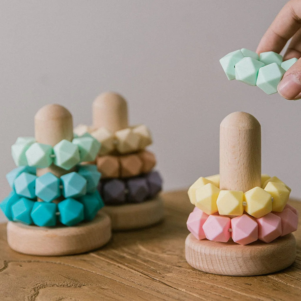 Silicone Stacking Ring Stacker Toddler Teething Toy X733060