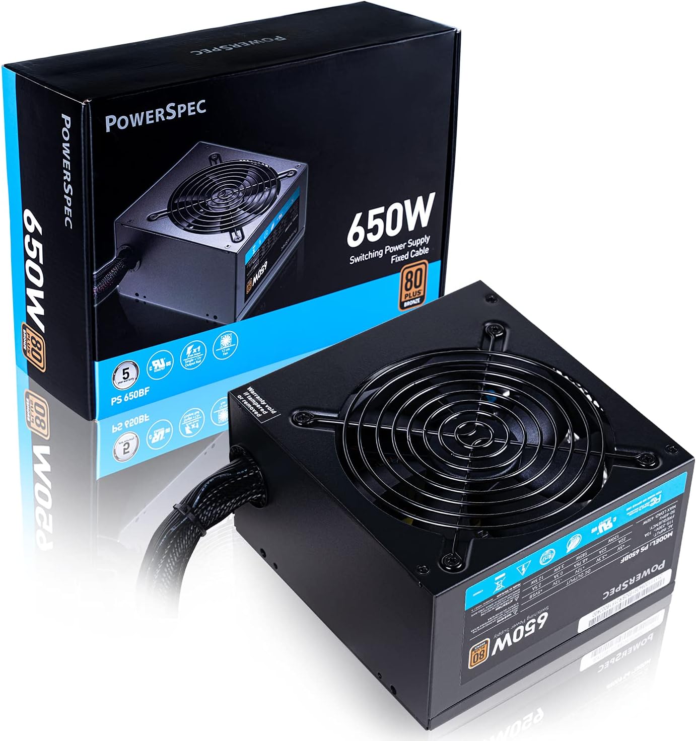 650W 80 Plus Bronze Non-Modular ATX Power Supply D6470