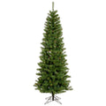 7.5 ft Salem Pencil Pine Christmas Tree with Multi-Colored LED Lights X6225