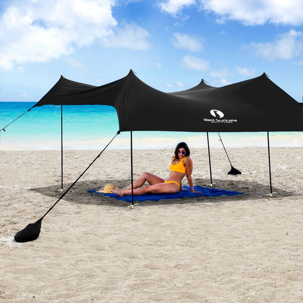 Medium Black Beach Sun Shade Canopy Tent H234296