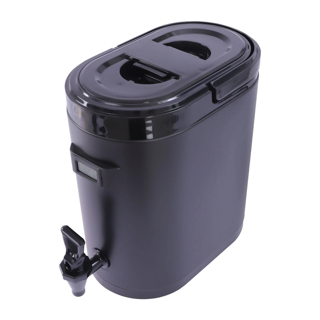 Black Insulated Beverage Dispenser with Handle F961