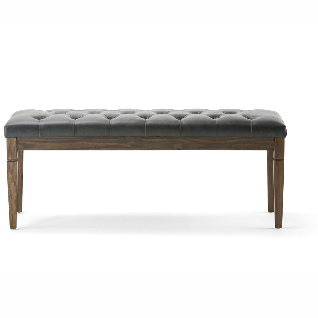 Distressed Saddle Brown Rectangle Ottoman Bench G7036