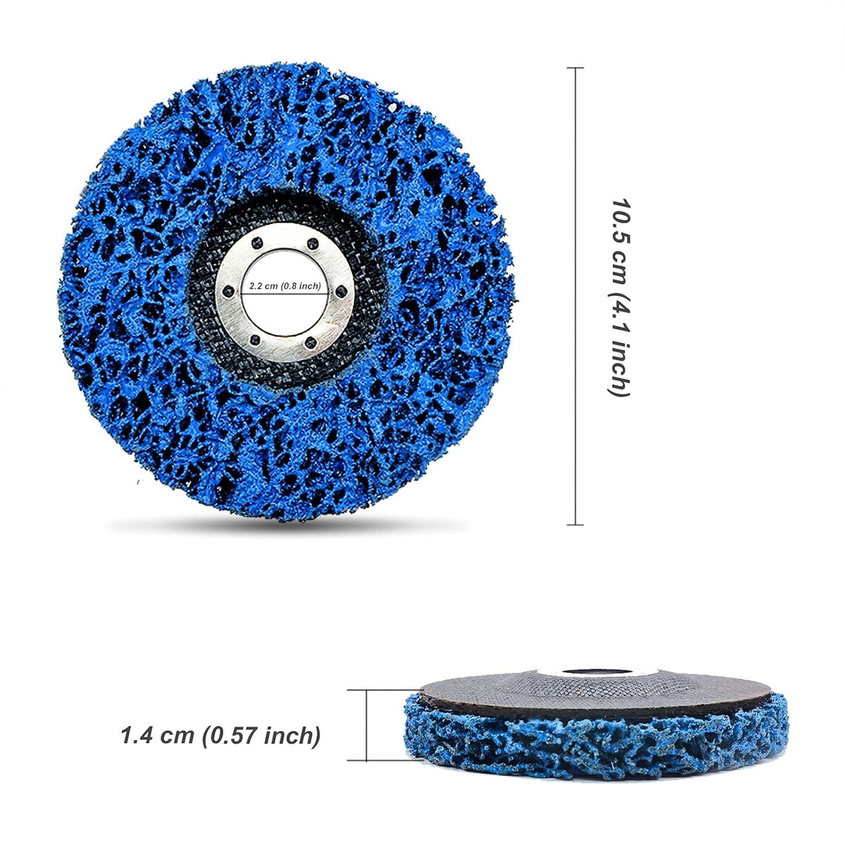 12 Pack Blue Stripping Wheel 4-1/2 x 7/8 inch J781