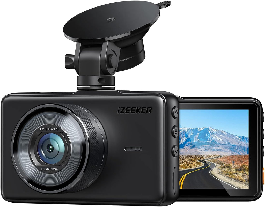 Dash Cam 1080P with 3 Inch LCD Screen, 170° Wide Angle, Pack of 2 P186