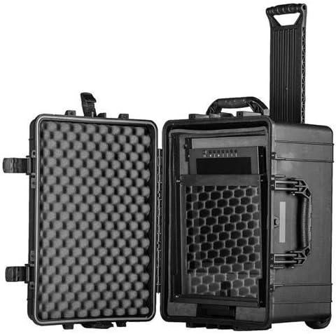 15-inch High Bright Beam Splitter Teleprompter with Rolling Case, Adjustable Frame - Black R331639