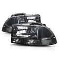 Smoke Tinted Headlight Clear Signal Reflector for Dodge Dakota/Durango O604