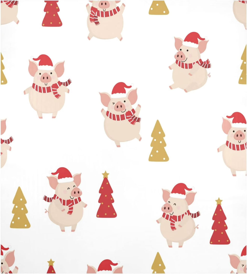 Christmas Pig Dishwasher Magnet Cover J91175