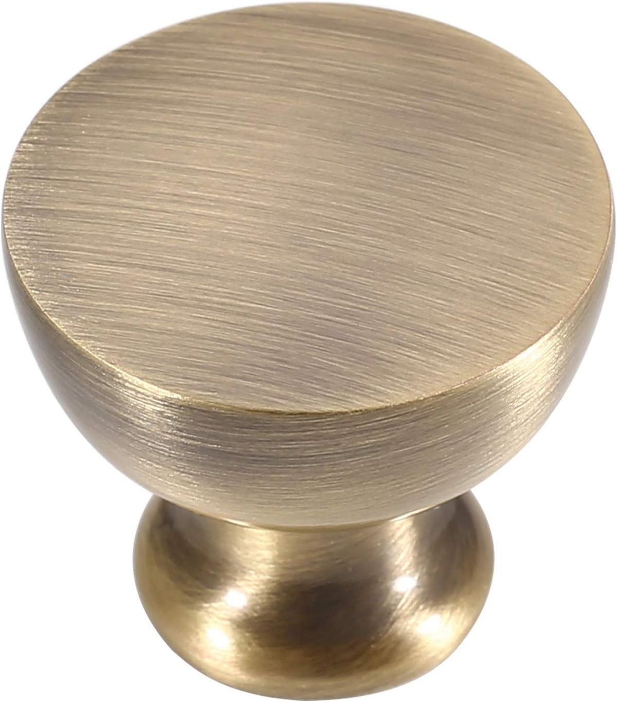 Flat Black 1-1/8 Inch Diameter Mushroom Round Cabinet Knobs 25 Pack E765432