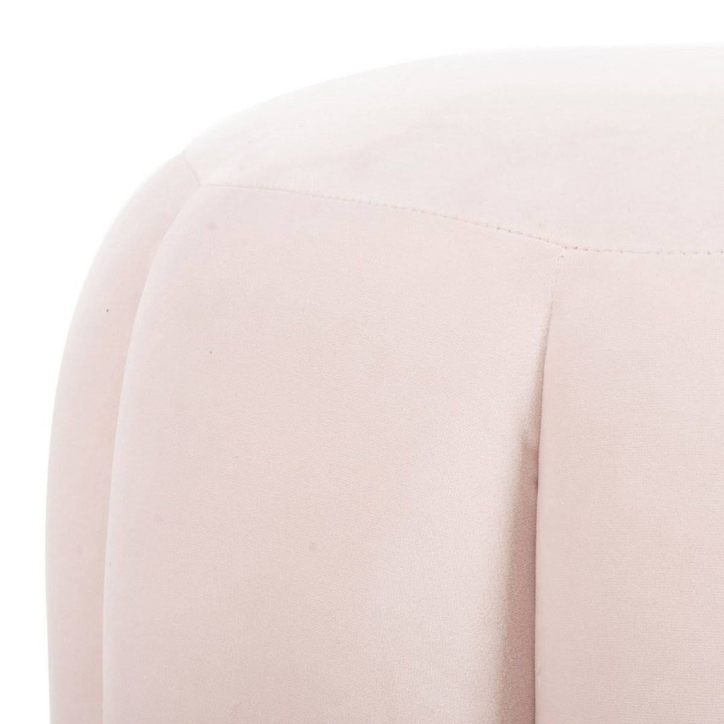 Seafoam Channel Tufted Ottoman K10246